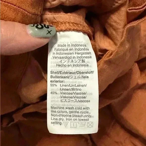 Madewell Rust Paperbag Waist Trousers - Picture 5 of 6